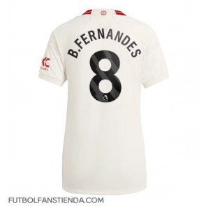 Manchester United Bruno Fernandes #8 Tercera Equipación Mujer 2023-24 Manga Corta